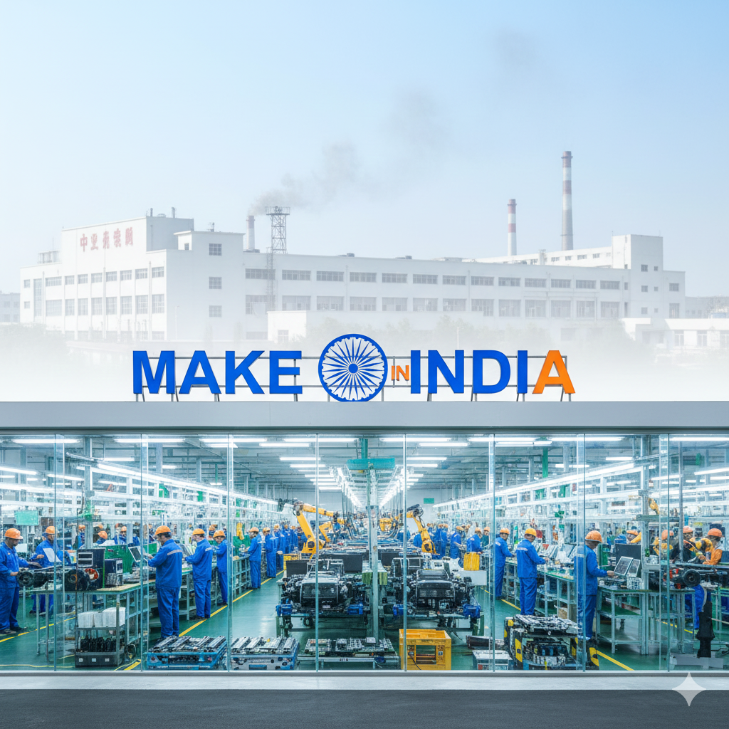 Strategi India Menggantikan Tiongkok sebagai “Pabrik Dunia”.