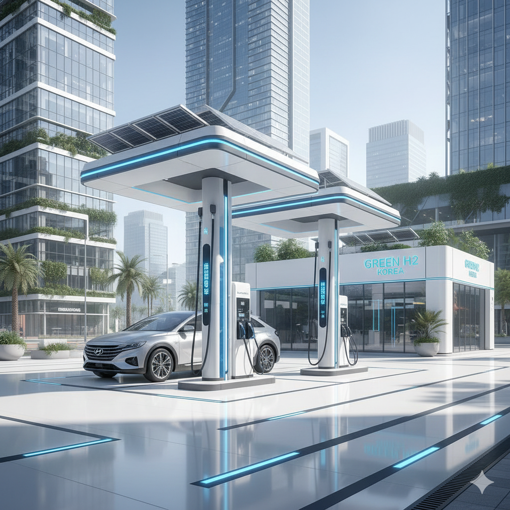 Hidrogen sebagai Bahan Bakar: Analisis Infrastruktur Pengisian Sel Bahan Bakar di Korea Selatan.